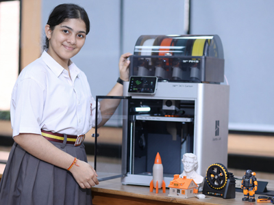 Seth Anandram Jaipuria School 3-D printing